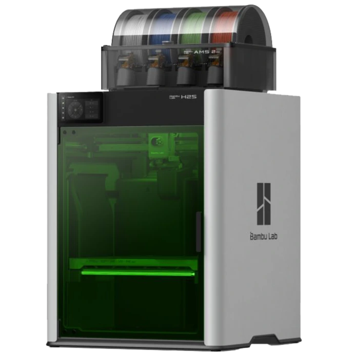 Bambulab H2S laser combo die Coolcolor gebruikt voor de 3D-prints