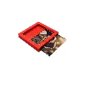 Magneet fotolijstje 5x5 cm super rood zijkant.webp