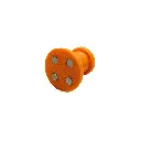 Punaise magneet oranje zijkant.webp