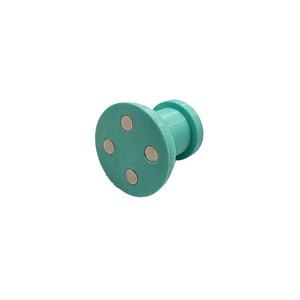 Punaise magneet mint zijkant.webp