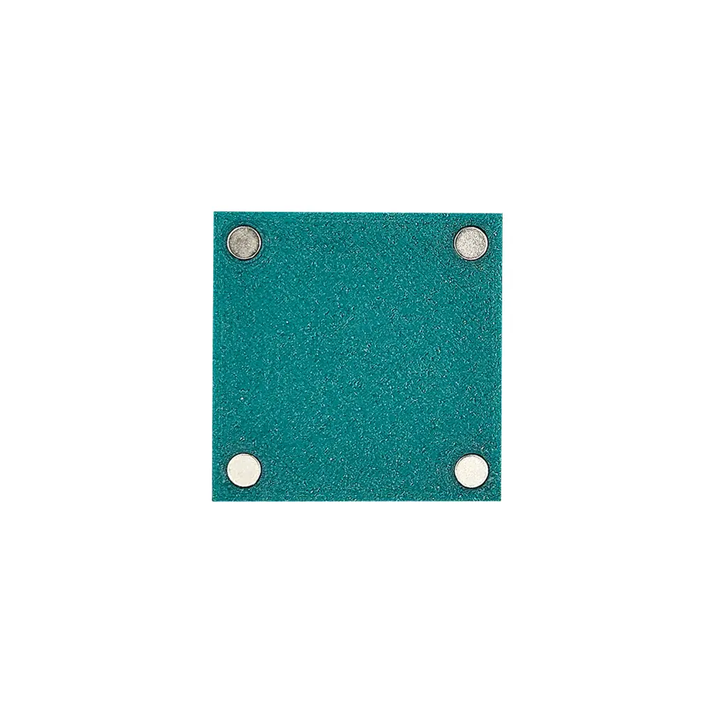 Magneet fotolijstje 5x5 cm smaragdgroen achterkant.webp