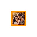 Magneet fotolijstje 5x5 cm oranje.webp