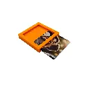Magneet fotolijstje 5x5 cm oranje zijkant.webp