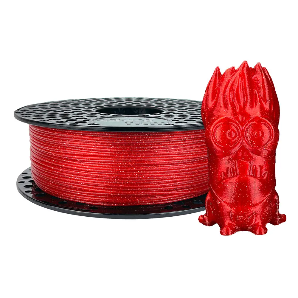 Azurefilm PLA 1,75 mm 1 kg roter Glitzer