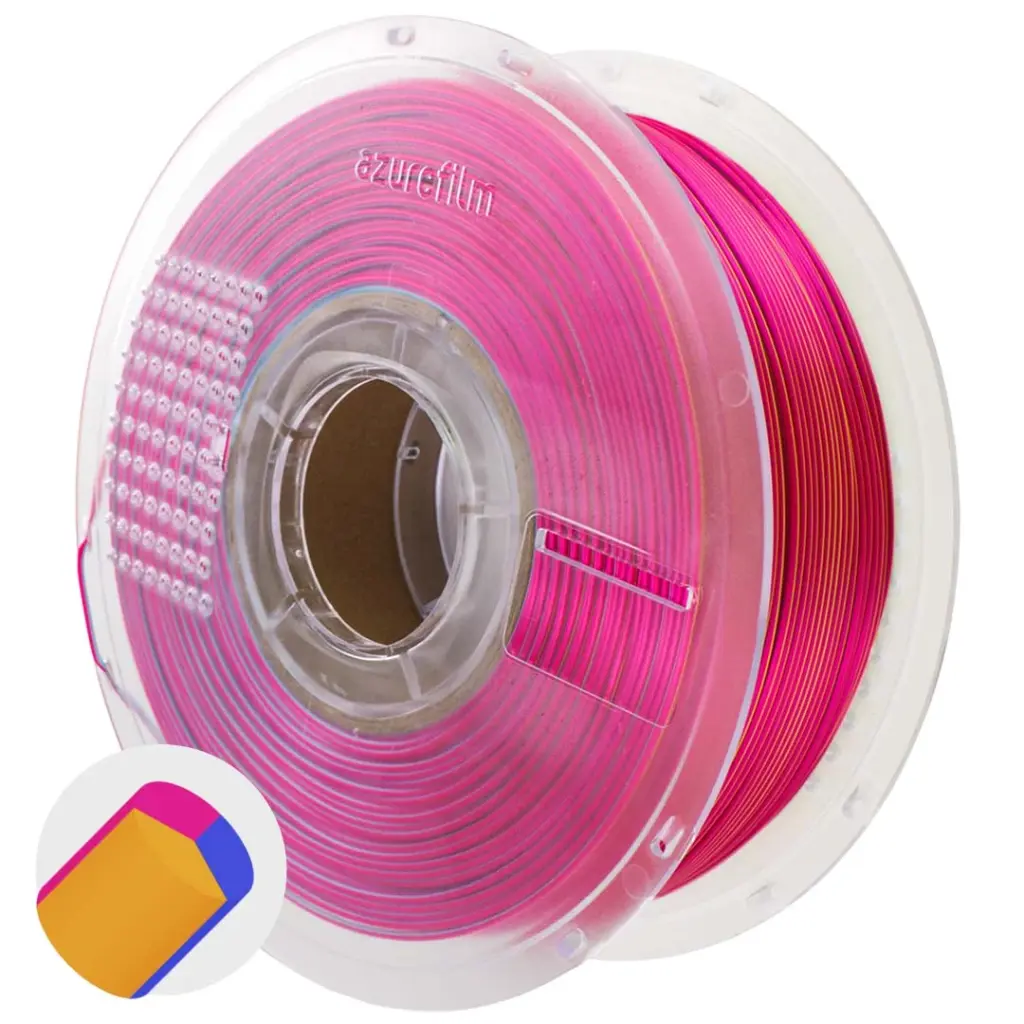 Azurefilm PLA 1,75mm 1kg multicolor silk tricolor royal fizz