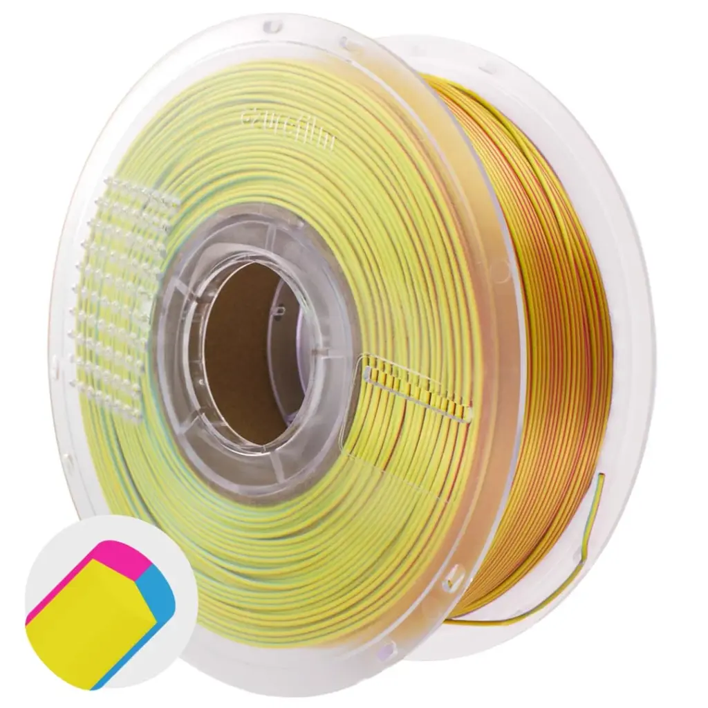 Azurefilm PLA 1.75 mm 1 kg multicolored side tricolor sunrise pop