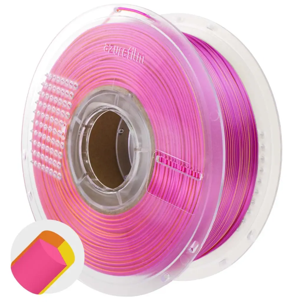 Azurefilm PLA 1,75mm 1kg multicolor silk three-color sunset blaze