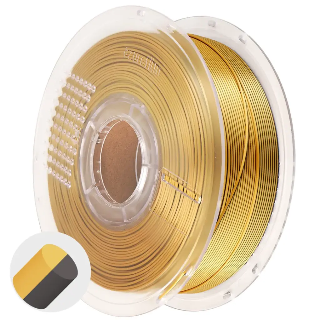 Azurefilm PLA 1,75mm 1kg multicolor Silk gouden schaduw