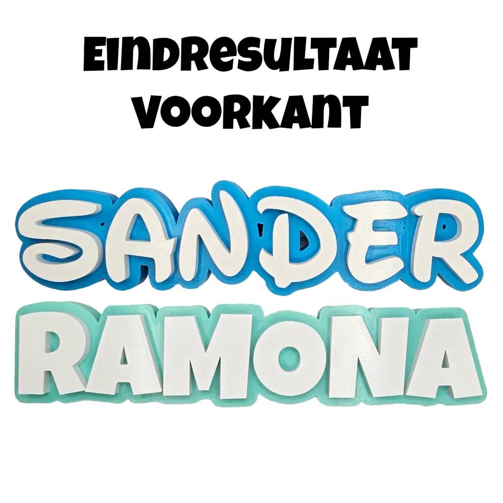 Einzigartige 3D-Namensbuchstaben (Namensschild)