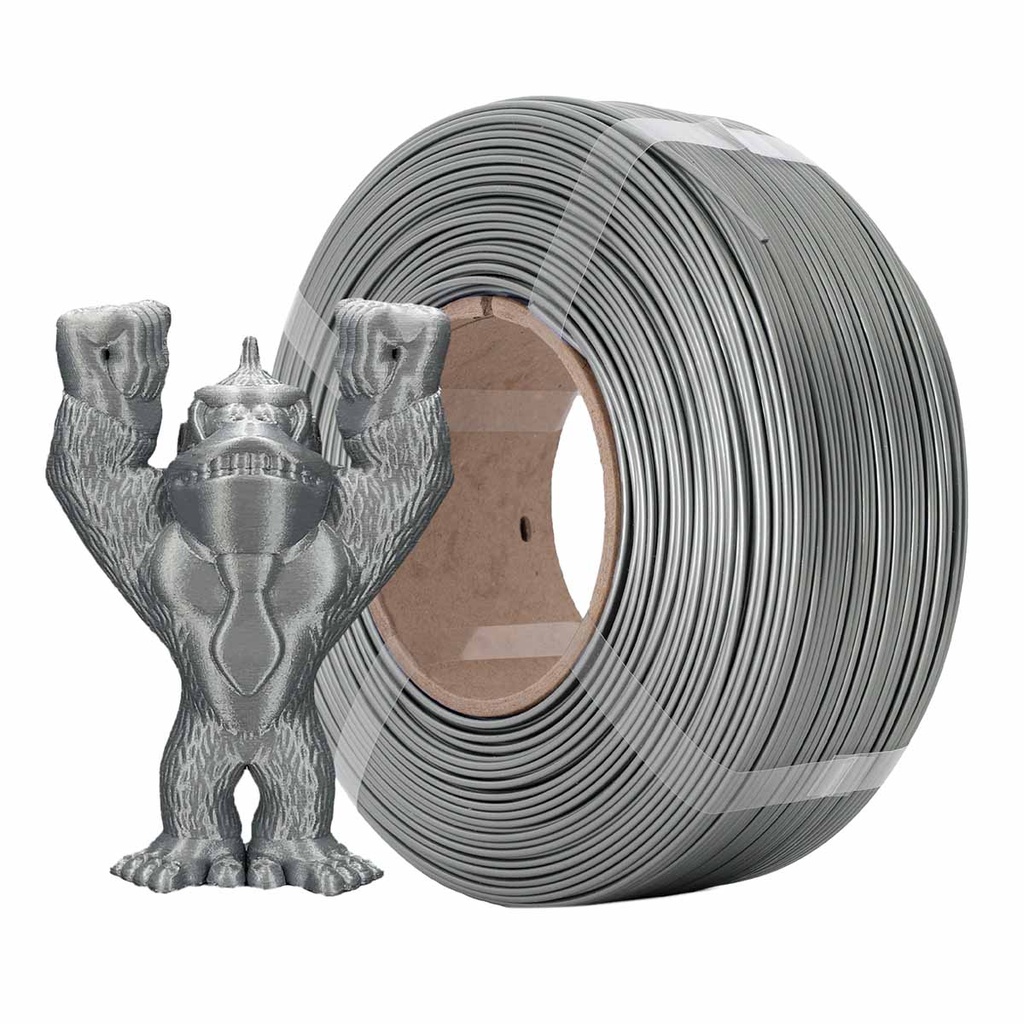 Azurefilm PETG Refill 1,75mm 1kg Zilver