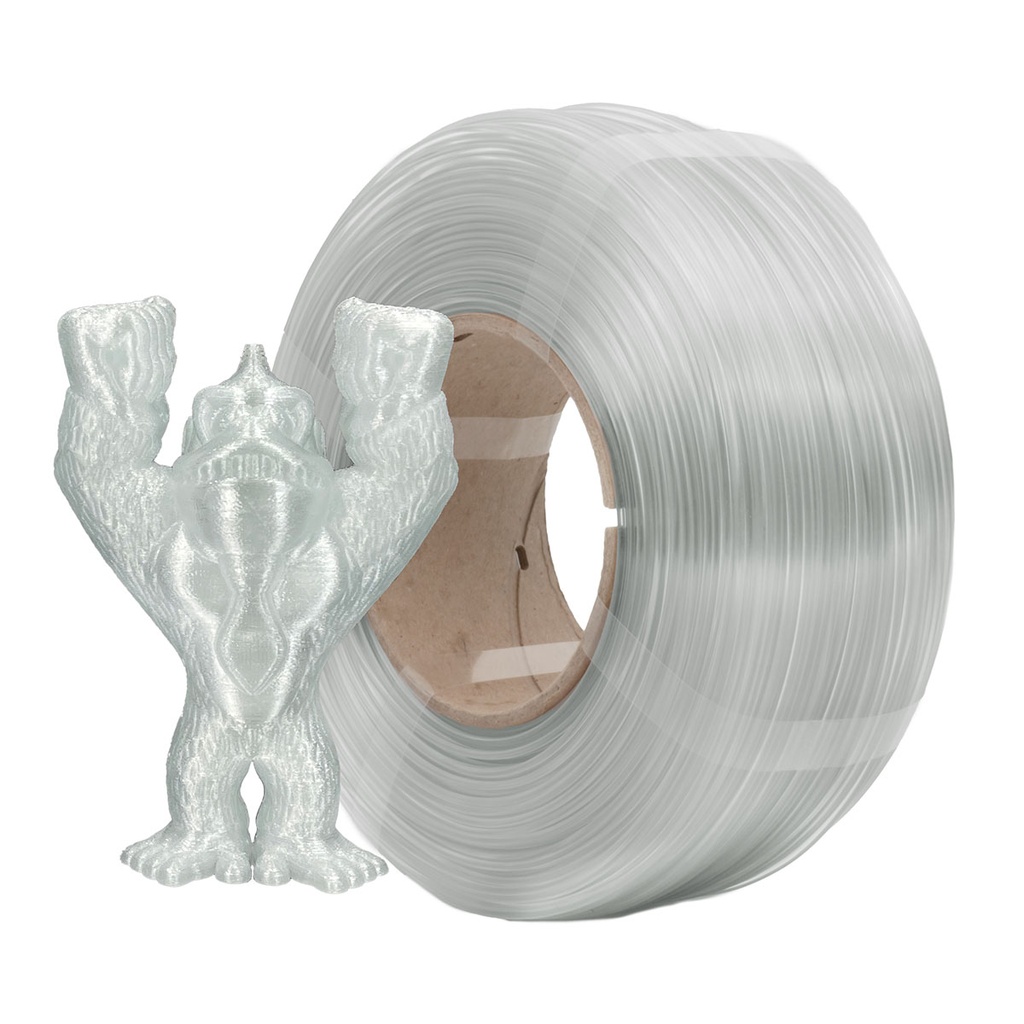 Azurefilm PETG Refill 1,75mm 1kg Transparant