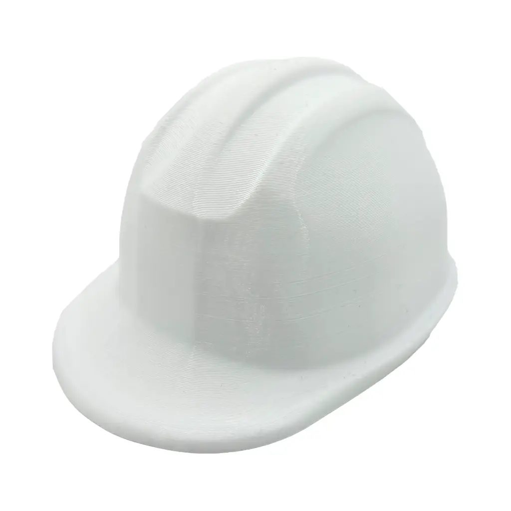 Construction Helmet Tow Hitch Cover (White)